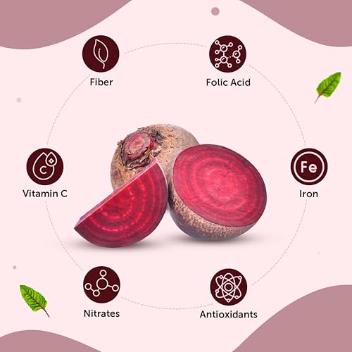 Image of Drontika Bioleaf Botanicals 100% Pure Beetroot Powder 100gm for Face | Lips | Hair | Glowing & Shiny Skin Face Pack 100gm.