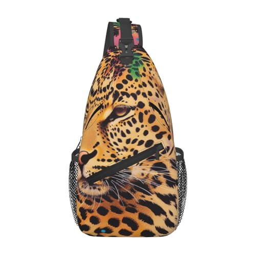 Sac à bandoulière imprimé girafe mixte pour voyage et sport