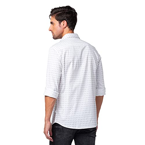 Image of Spykar Men's Regular Fit N /A Full Sleeve Printed Casual Shirts