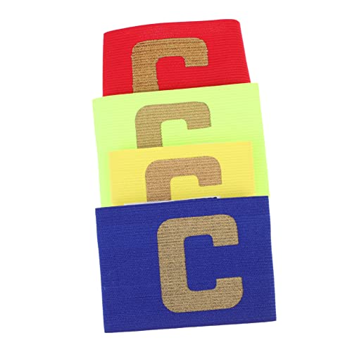 GOOHOCHY Football Team Leader Armband 4pcs Nylon Armband Anti-Drop Design for Sports