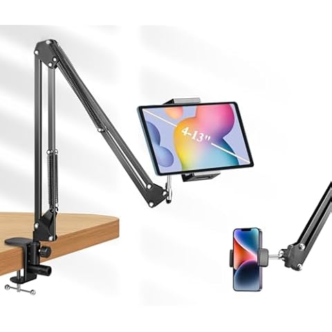 PhieeSeriy Flexible Tablet Stand for Bed Cover
