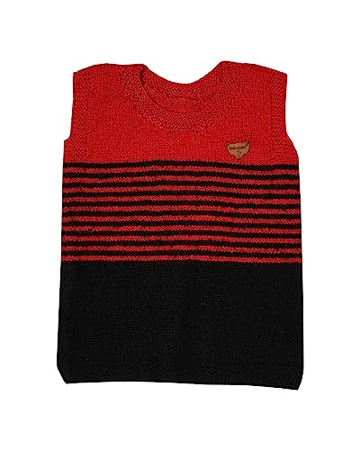 Image of Handmade Winter Wear Kids Woolen Sleeveless Sweater Boys and Girls
