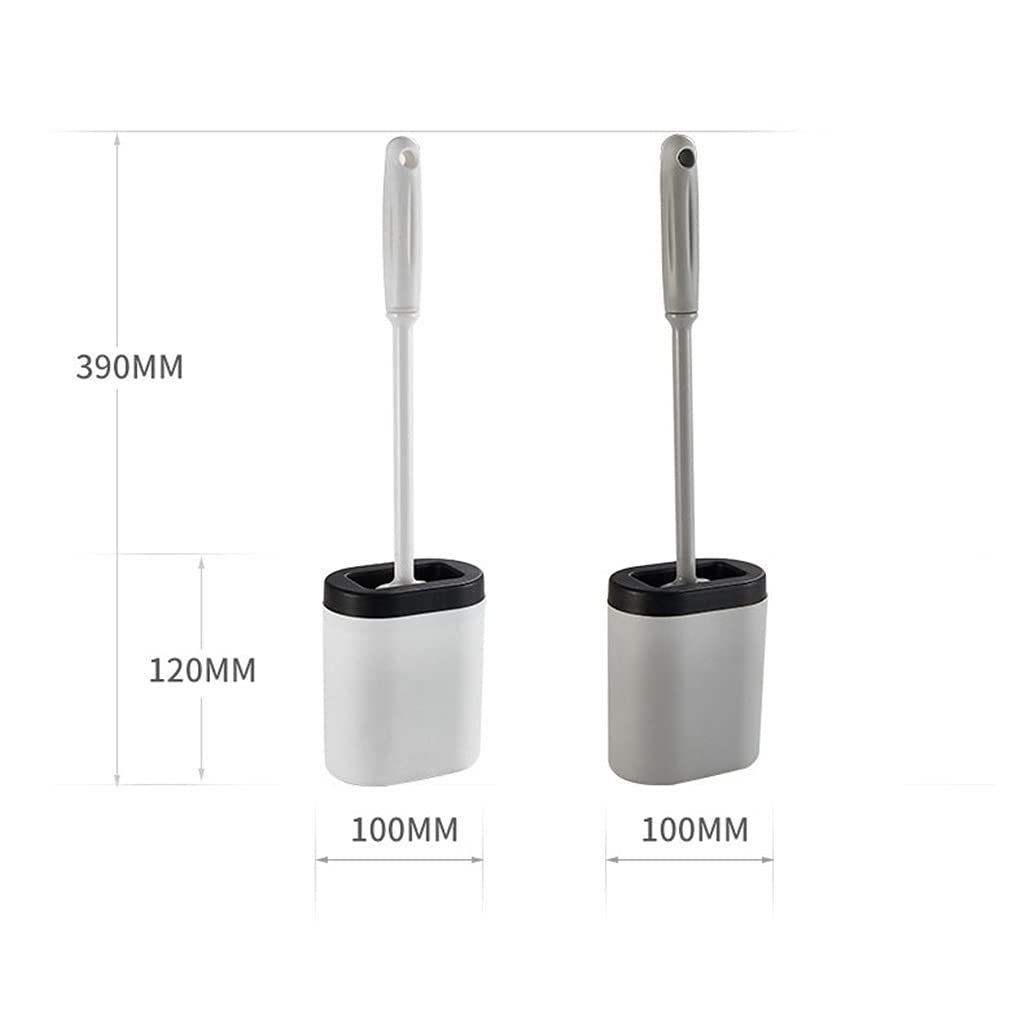 Set di portascopino in silicone con setole morbide e spazzola in gomma resistente/finitura grigia e accessori per la pulizia per il giorno della commemorazione