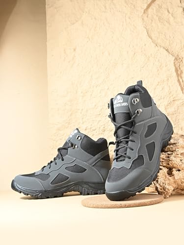 Image of Leo Men's Waterproof Non-Slip Lightweight Outdoor High Top Ankle Boots For Men