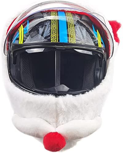 2 copricasco natalizio per moto, cappello di