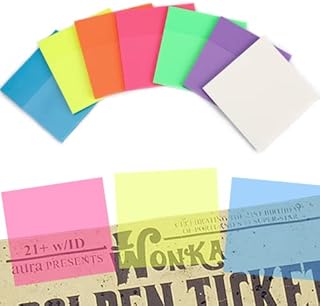 Transparent Sticky Note Pads - 350 Pcs Self-Stick Note Pads Clear Sticky Notes Waterproof Self Adhesive Colored Translucent Pad for Book Office School(75*75mm)