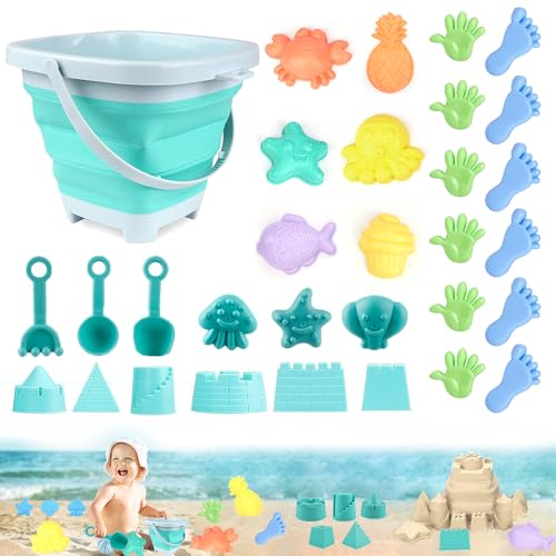 Sanspielzeugset, 31 Stück, Strand, Sand Toys Kids Set, Sandkasten,Mit...