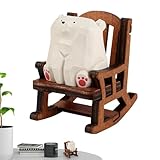Enchanteur : un joli petit ours marron dégage un charme unique de sa marque de chaise à bascule, ce qui en fait un ajout enchanteur à votre décoration d'intérieur. Son design petit et exquis assure une présence charmante, améliorant l'ambiance de n'importe quel espace.