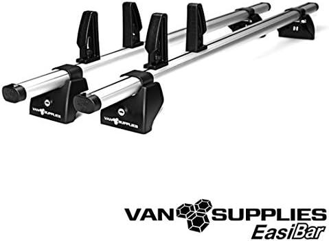 Van Supplies Peugeot Bipper/Citroen Nemo/Fiat Fiorino 2x EasiBar Van Roof Bar System Rack Bars Inc Load Stops