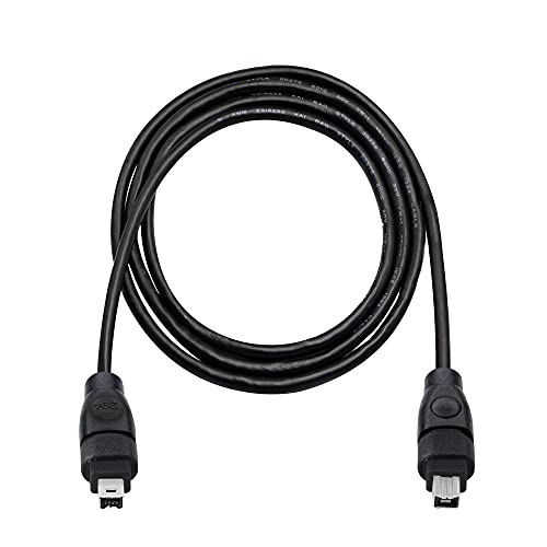 Gintooyun 6Ft Firewire Ieee 1394 Cable,4 Pin To 4 Pin Male To Male Cord,Firewire 400 Dv Ilink Cable For Laptop To Camcorder #TOP2