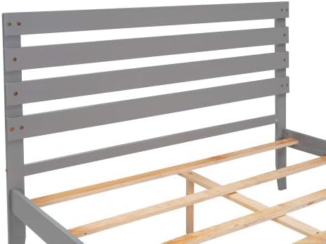 Miniatura 11 de Base de cama de tamaño individual con cajones de almacenamiento, marco de cama individual de plataforma de madera individual, cama individual