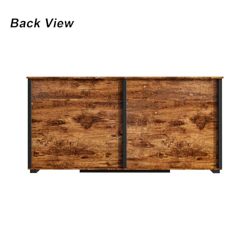 Hundekäfig Schrank XXL, Hundekäfig mit 2 Schubladen und 2 Türen, Hundebox für Zuhause Große/Mittlere Hunde,Beistelltisch, Hundehütte Indoor, Hundehaus für Zuhause, Schwarz, 164 x 60 x 80 cm, Eisen