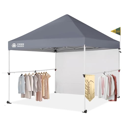 CROWN SHADES 10x10 Pop Up Commercial Canopy Tent, Patented...