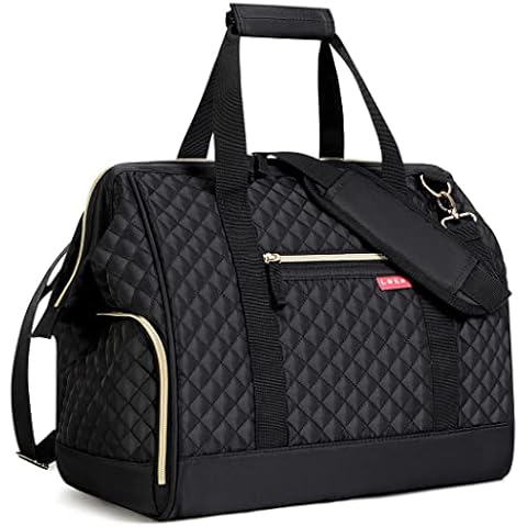 Lekesky Women's Travel Bag with Shoe Compartment Cover
