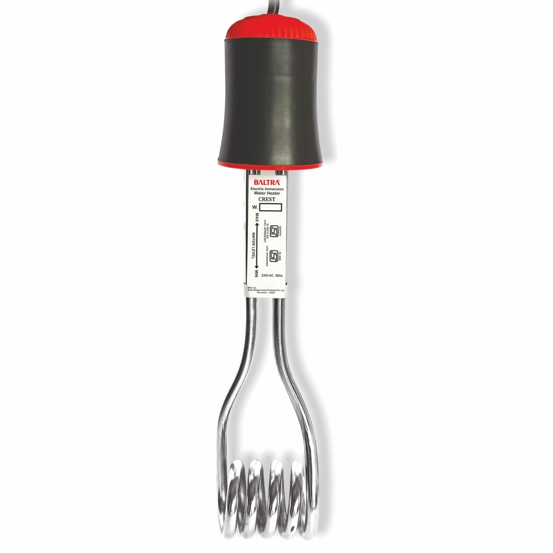 Baltra Immersion Rod Water Heater, Shock Proof, (Crest) (1500, Watts)