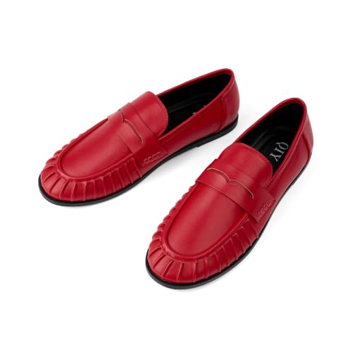 Image of QIY Penny Loafers for Women 2026 Comfortable Flats Shoes