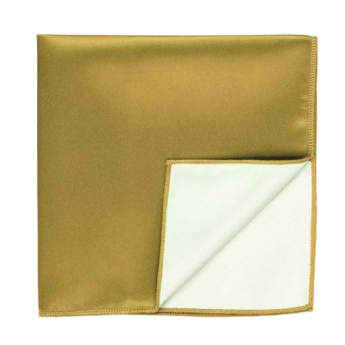 Image of tiemart Solid Color Pocket Squares for Men | For Suits, Perfect for Wedding Parties, 12 x 12 inch / 30 x 30 cm