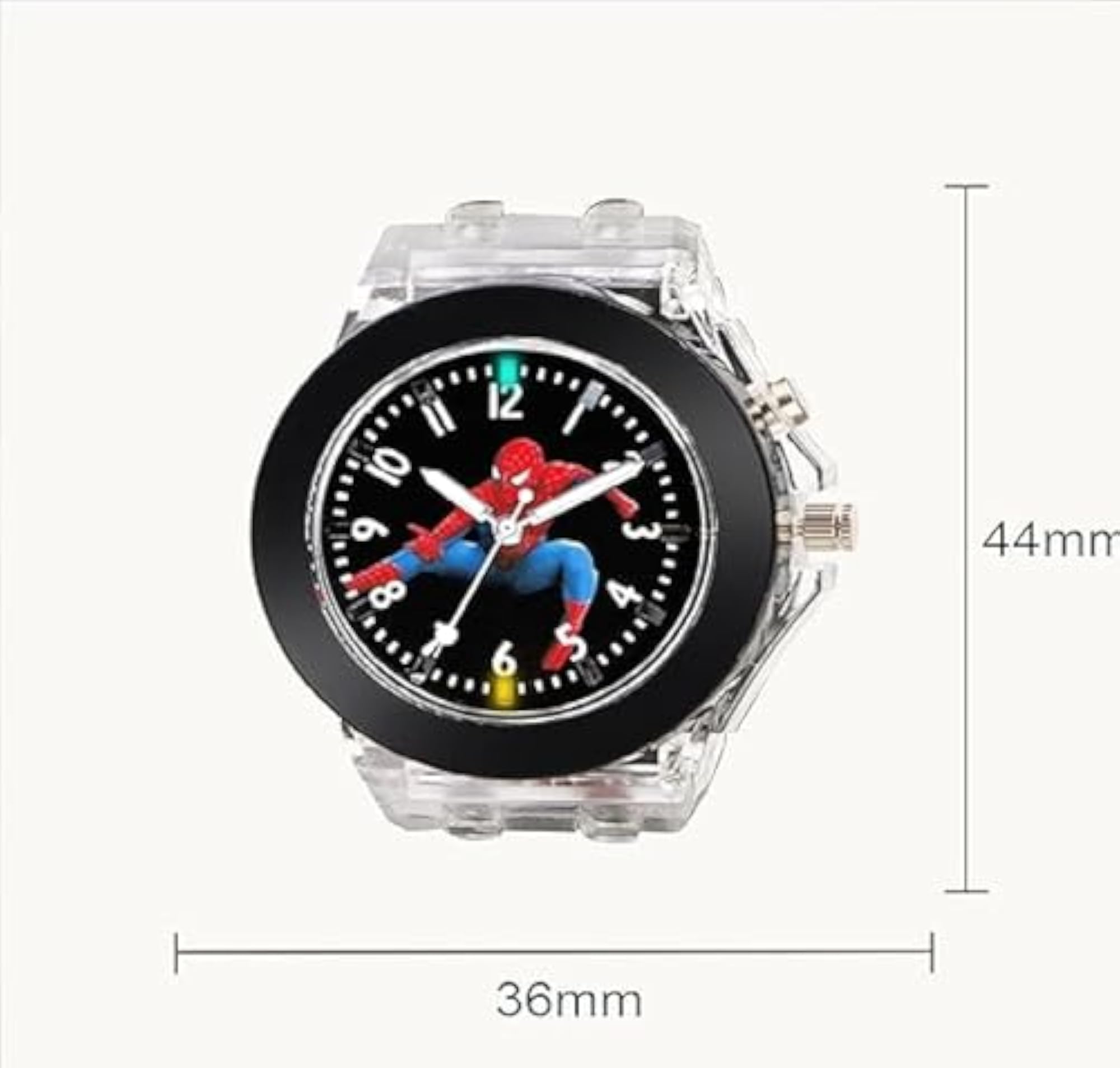 Kids' Multi-Color Light Cartoon Character Watch