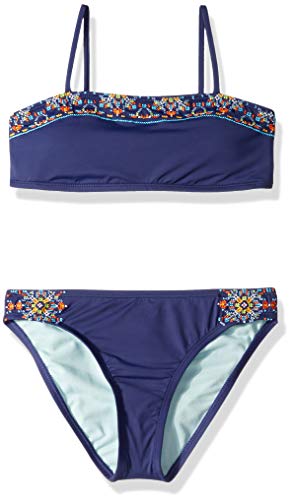 Image of Hobie Girls' Bandeau Bikini Top and Hipster Bottom Swimsuit Set
