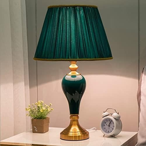 Lámpara de mesa Lámpara de mesa de cerámica for mesita de noche, dormitorio Retro americano, minimalista, moderno, creativo, cálido, for sala de estar, estudio, hogar Lámpara Nocturna ( Color : Dimmer