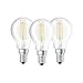 Price comparison product image OSRAM LED Base Classic P / LED-lamp in drop shape with E14-base / not dimmable / replacement for 40 Watt / filament style clear / warm white - 2700 Kelvin / pack of 3