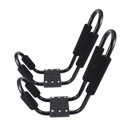 HEMOTON Aluminum Car Roof Frame Luggage Rack Canoe Roof Shelf 2pcs Set Waterproof Secure Fit