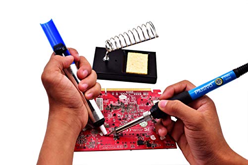 Soldering Iron Kit - Soldering Iron 60W Adjustable Temperature, Digital Multimeter, 5Pcs Soldering Tips, Solder Wire, Stand, Desoldering Pump, Solder Wick, Tweezers, Paste [110V Us Plug] From Plusivo #TOP5
