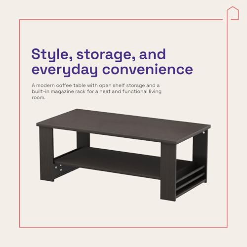 Image of Wakefit Center Table | 1 Yr Warranty | Coffee Table for Living Room Wooden, Tea Table for Living Room Wooden, Sofa Table, Free Installation from Brand, Modern Multi-Functional & Wobble-Free(Nestren)