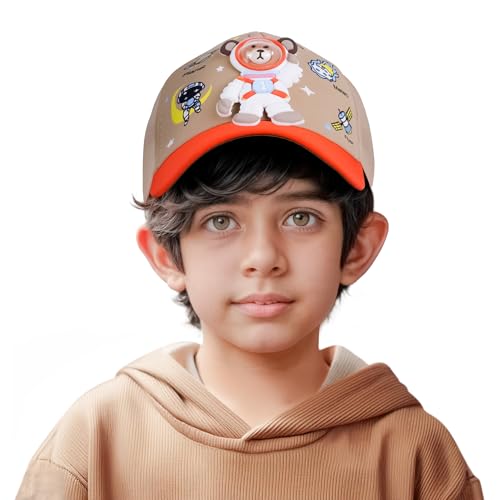 Image of VRITRAZ Kids Unisex Baseball Cap for Boys & Girls | Adjustable Strap | Comfortable Casual Cap (Age 4-12 Years)