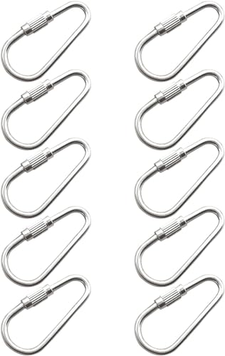 10pcs Silver Stainless Steel Heavy Duty Metal Hooks,Suitable Parrot Hook