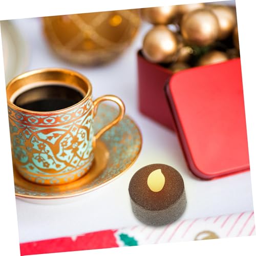 Velas led negras de plástico resistente IMIKEYA con luces duraderas de diseño 4