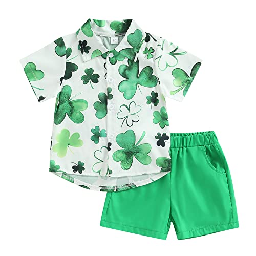 Baby Boy St. Patrick's Day Clover Outfit