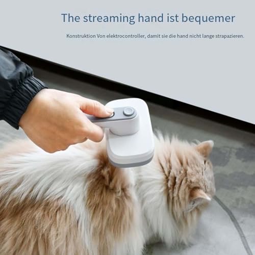 Pet Ion Brush - Professional Pet Hair Brush with Double Ion Generator - Self-Cleaning Dog & Cat Brush, Gentle Detangling Fur & Undercoat, For Short & Long Hair (1PCS)