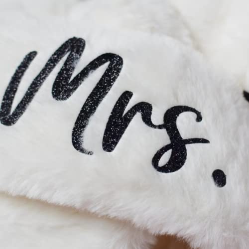 Personalized Fluffy Slippers, Bridal Slipper, Birthday Gifts for Her (L, Blush)3
