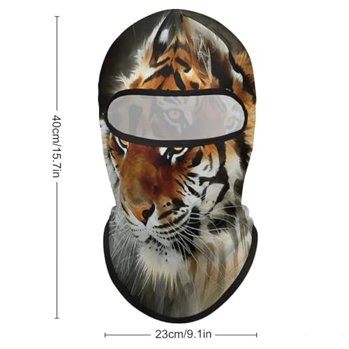 Balaclava para Hombre Máscara de Esquí Tigre Cubierta de Cara para Invierno y Ciclismo miniatura 2