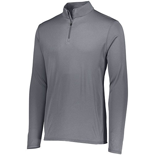 Augusta Activewear Youth Attain 1/4 Zip Pullover, Graphite, Large