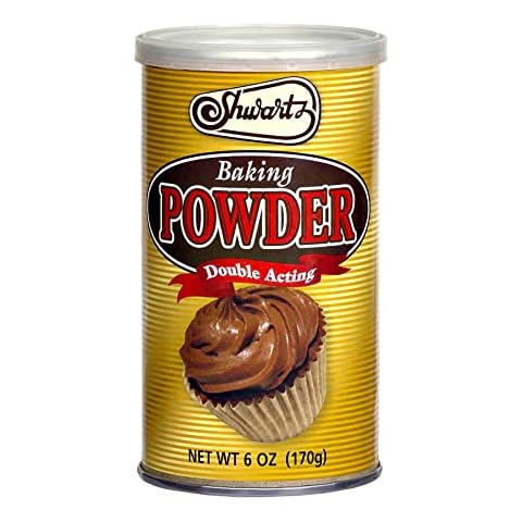 shwart3 Shwartz All Natural Baking Powder 226g, Gluten Free, Aluminum Free, Double Acting, Certified Kosher For Passover, 170 g (Pack of 1) Cover