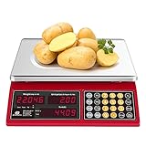 Bromech Digital Price Computing Scale, 66lb Rechargeable Commercial Food Meat Produce Weighing...