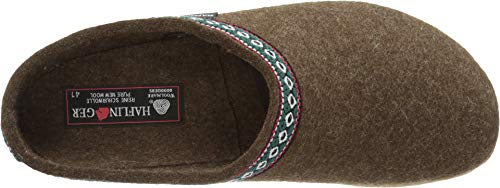 Image of HAFLINGER Men's Gz Classic Grizzly Slippers, Chocolate, 15