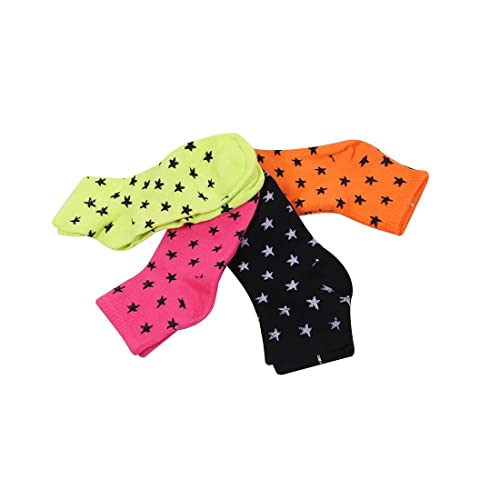 Image of HAMSTER London Multicolored Printed Cotton Socks Combo Pack of 4, Size 7-12 (Free Size)