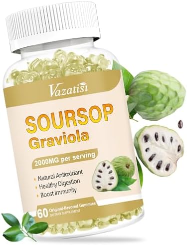Soursop Graviola Gummeis, Organic Soursop Leaves and Fruit Extrac...