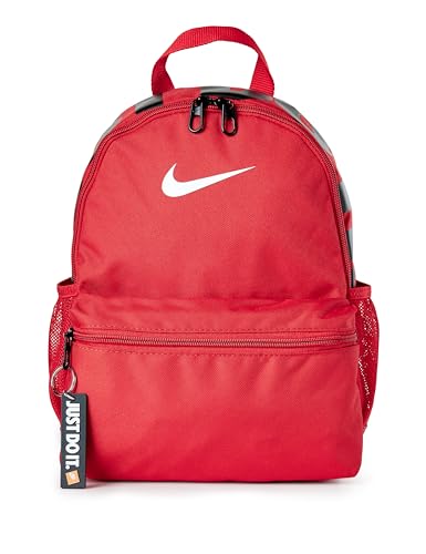 Nike Mochila infantil unissex Brasilia JDI, University Red/Black/White, Mini