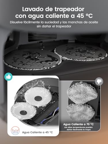 LEFANT M3 MAX Robot Aspirador y Friegasuelos con Base de Autovaciado, 20000 Pa, 210 mins, Navegación Láser dToF, Mopas Giratorias Elevables, Evasión de Obstáculos PSD, 5G WiFi/App/Alexa - imagen 5