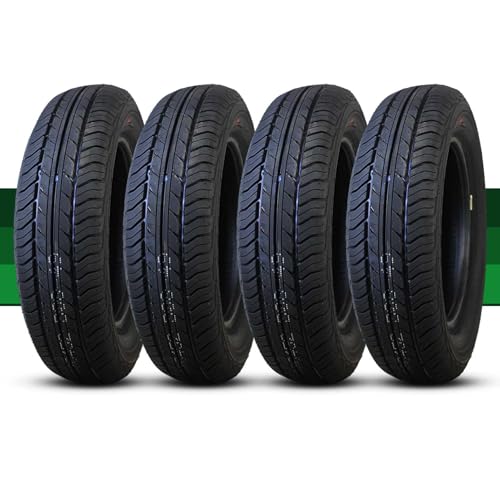 4PC 135/70R12 Neumático Coche Radial con Índice de Carga 65S 135/70/12 300 KPA y 135 70 12 Juego de 4 Neumáticos Duraderos para Coches Compactos y Urbanos