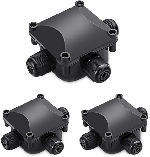 Boîte de jonction étanche IP68 pour câble extérieur de 6 à 10mm Lot de 3
