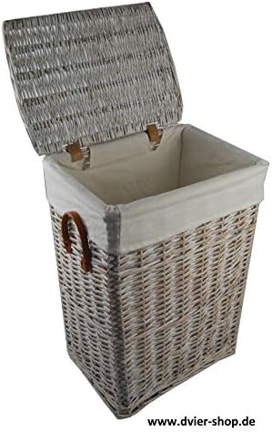 DVier Wasmand, mand, wit, 55 x 42 x 62 cm