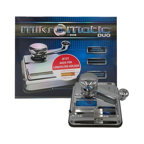 OCB® 3013 Mikromatic Duo Machine à Tuber, Chrome Poli, 20 cm