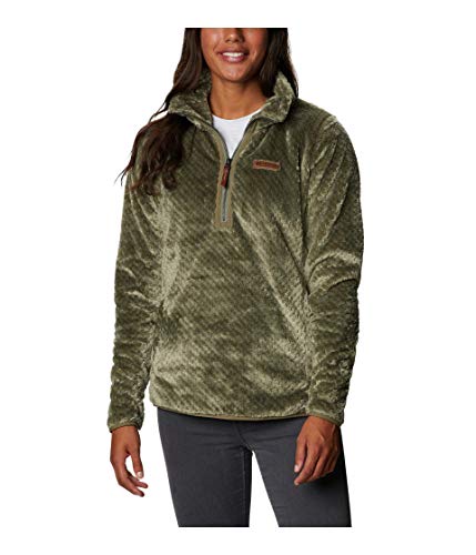Columbia Fire Side Sherpa 1/4 Zip Stone Green MD