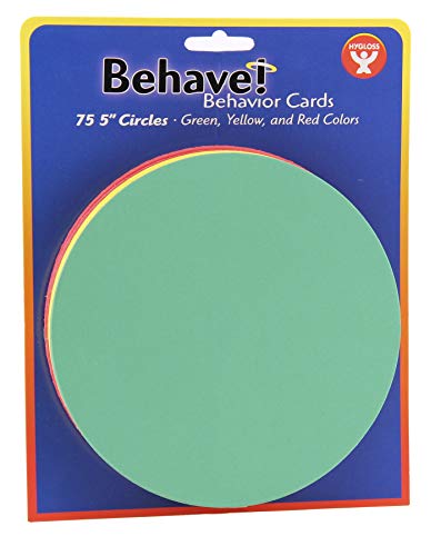 Hygloss-Behavior-Cards-Motivational-for-Students-Kids-Red-Yellow-Green-Incentive-Cards-for-Classroom-Early-Childhood-Education-Material-Pocket-Chart-Cards-2-x-3-Pack-of-100