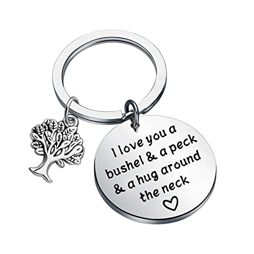 I Love You a Bushel and a Peck Keychain Gift for Mom Grandma (keychainS)
